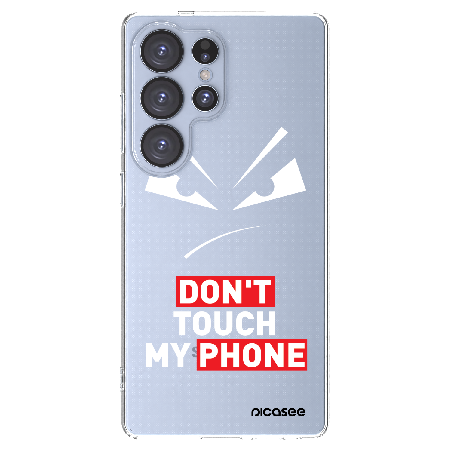 Picasee silikonska prozirna maskica za Samsung Galaxy S25 Ultra 5G - Evil Eye - Transparent