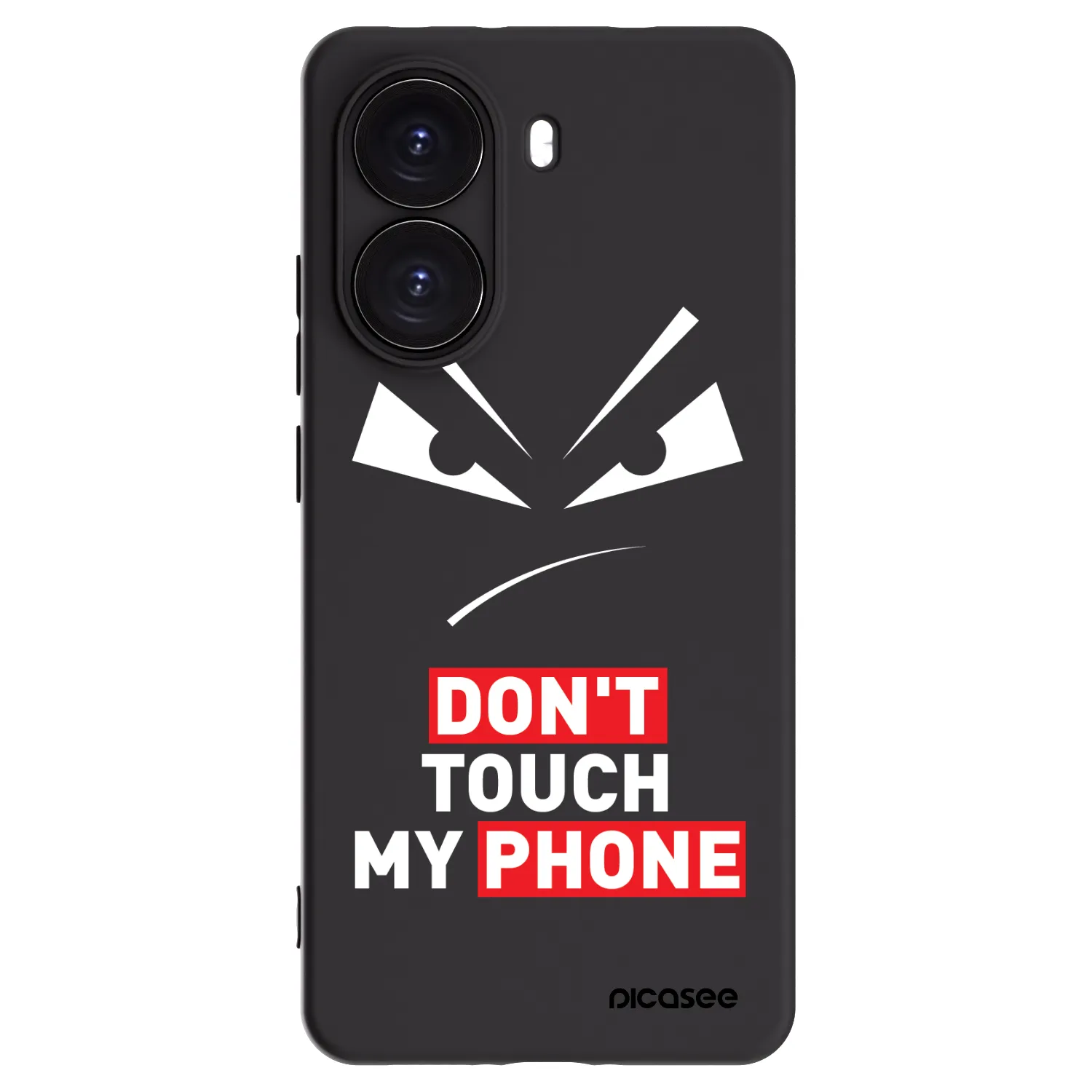 Picasee crna silikonska maskica za Xiaomi Poco X7 Pro 5G - Evil Eye - Transparent