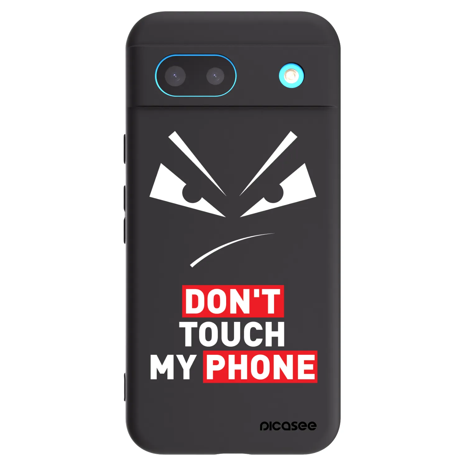 Picasee crna silikonska maskica za Google Pixel 8a - Evil Eye - Transparent