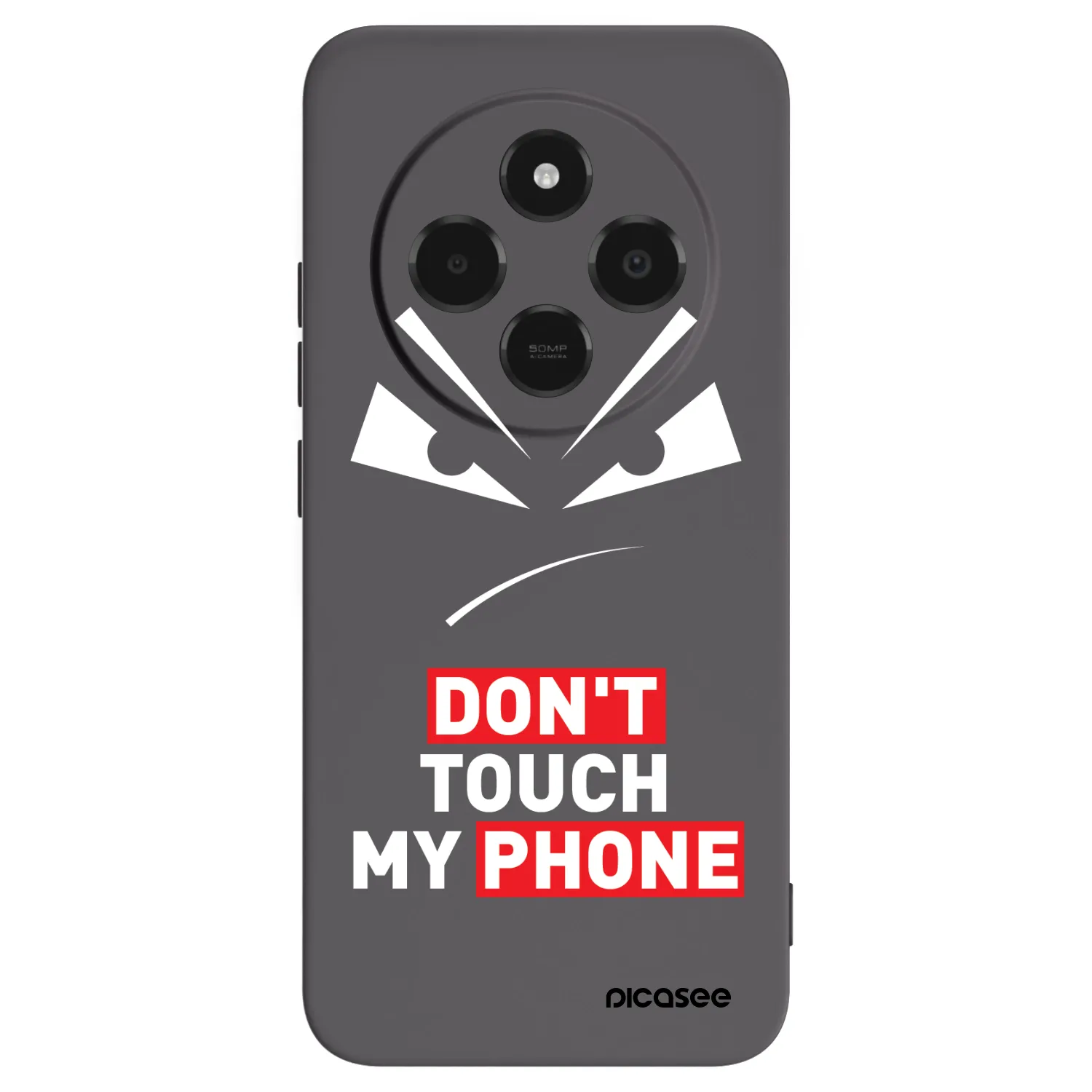 Picasee crna silikonska maskica za Xiaomi Poco C75 - Evil Eye - Transparent