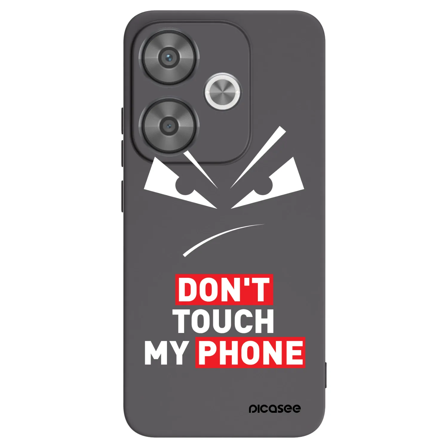 Picasee crna silikonska maskica za Xiaomi Poco F6 - Evil Eye - Transparent