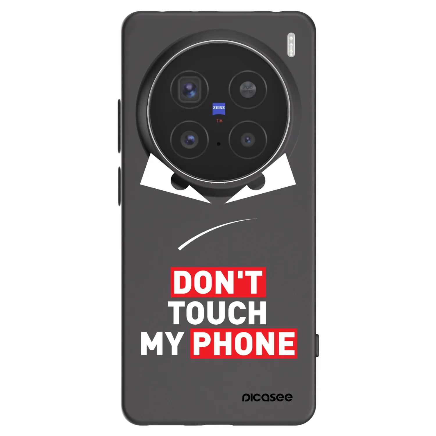 Picasee crna silikonska maskica za Vivo X200 Pro - Evil Eye - Transparent