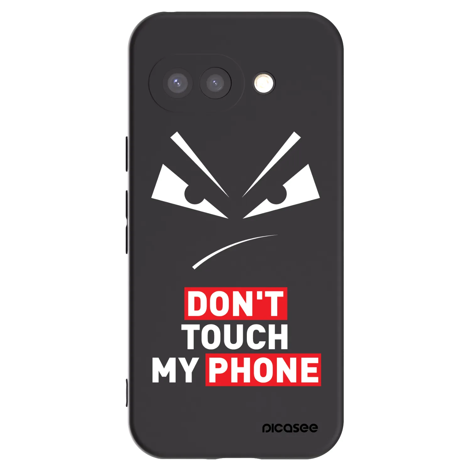 Picasee crna silikonska maskica za Google Pixel 9a - Evil Eye - Transparent
