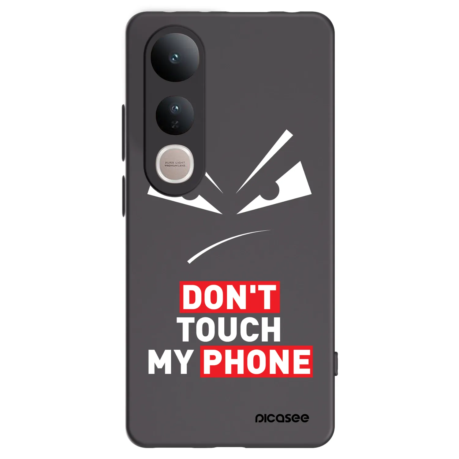 Picasee crna silikonska maskica za Vivo V50 Lite 5G - Evil Eye - Transparent