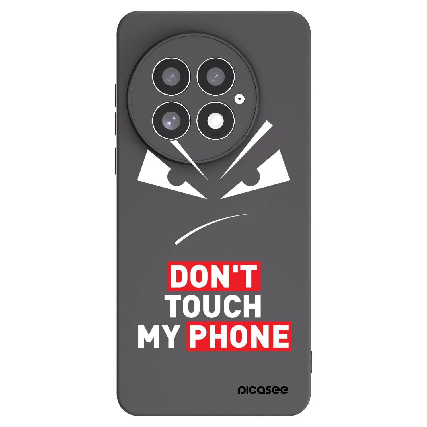Picasee crna silikonska maskica za OnePlus 13 5G - Evil Eye - Transparent