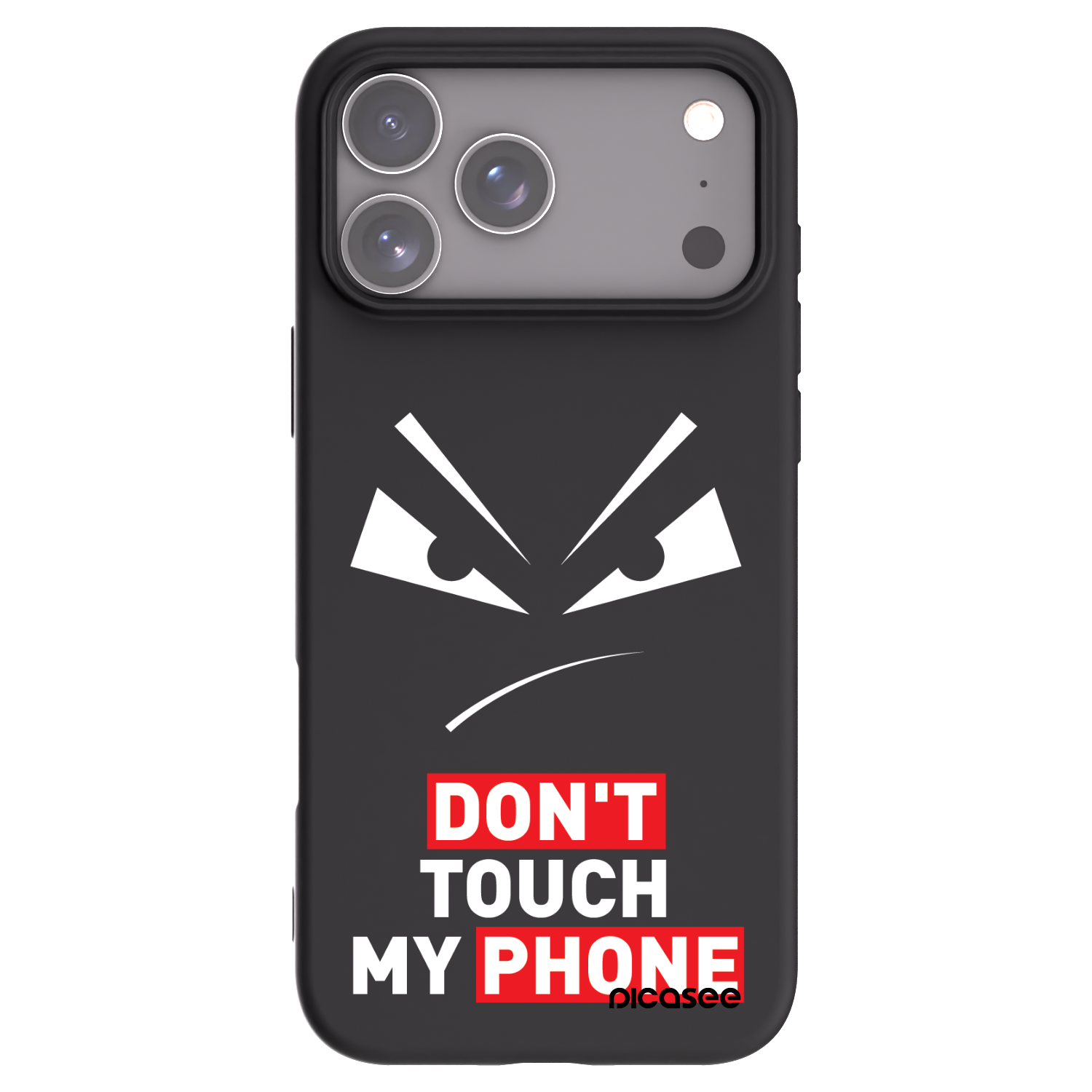 Picasee crna silikonska maskica za Apple iPhone 17 Pro Max - Evil Eye - Transparent