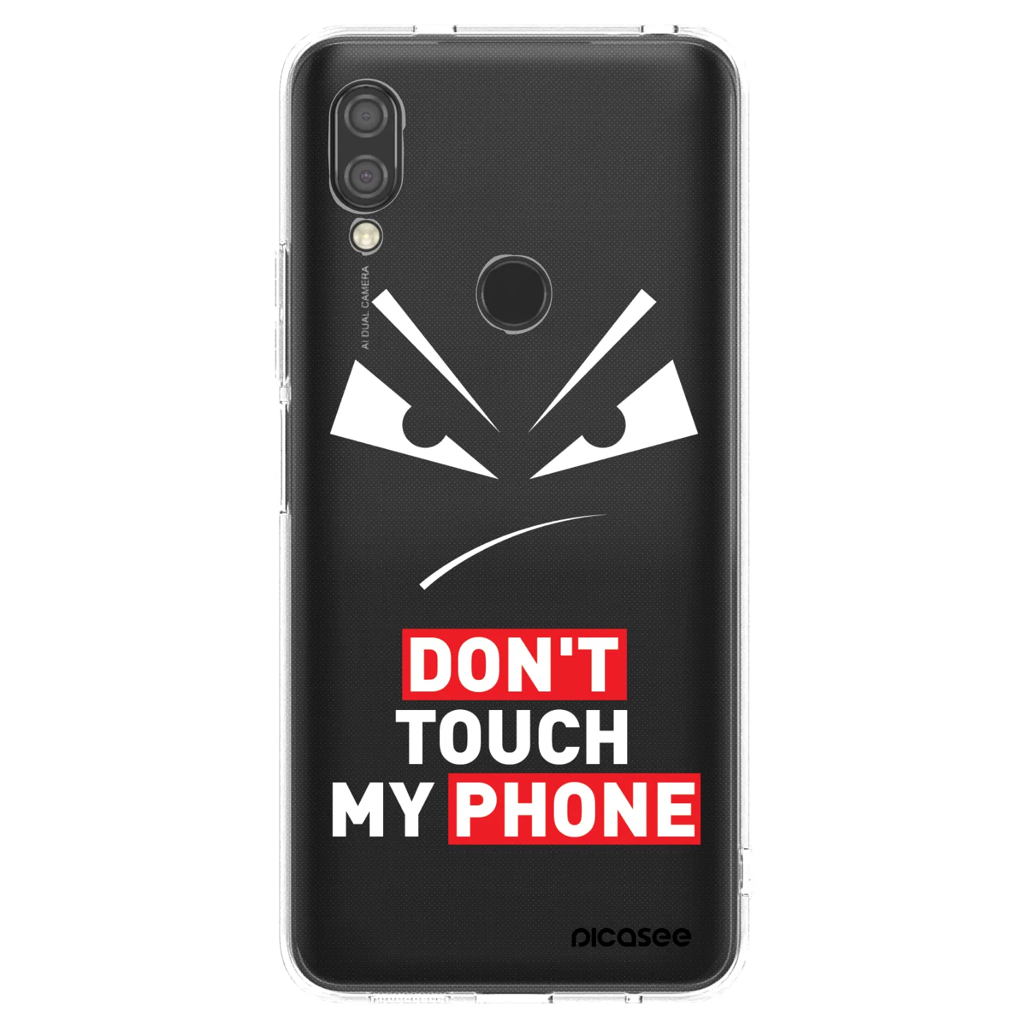 Picasee silikonska prozirna maskica za Xiaomi Redmi 7 - Evil Eye - Transparent