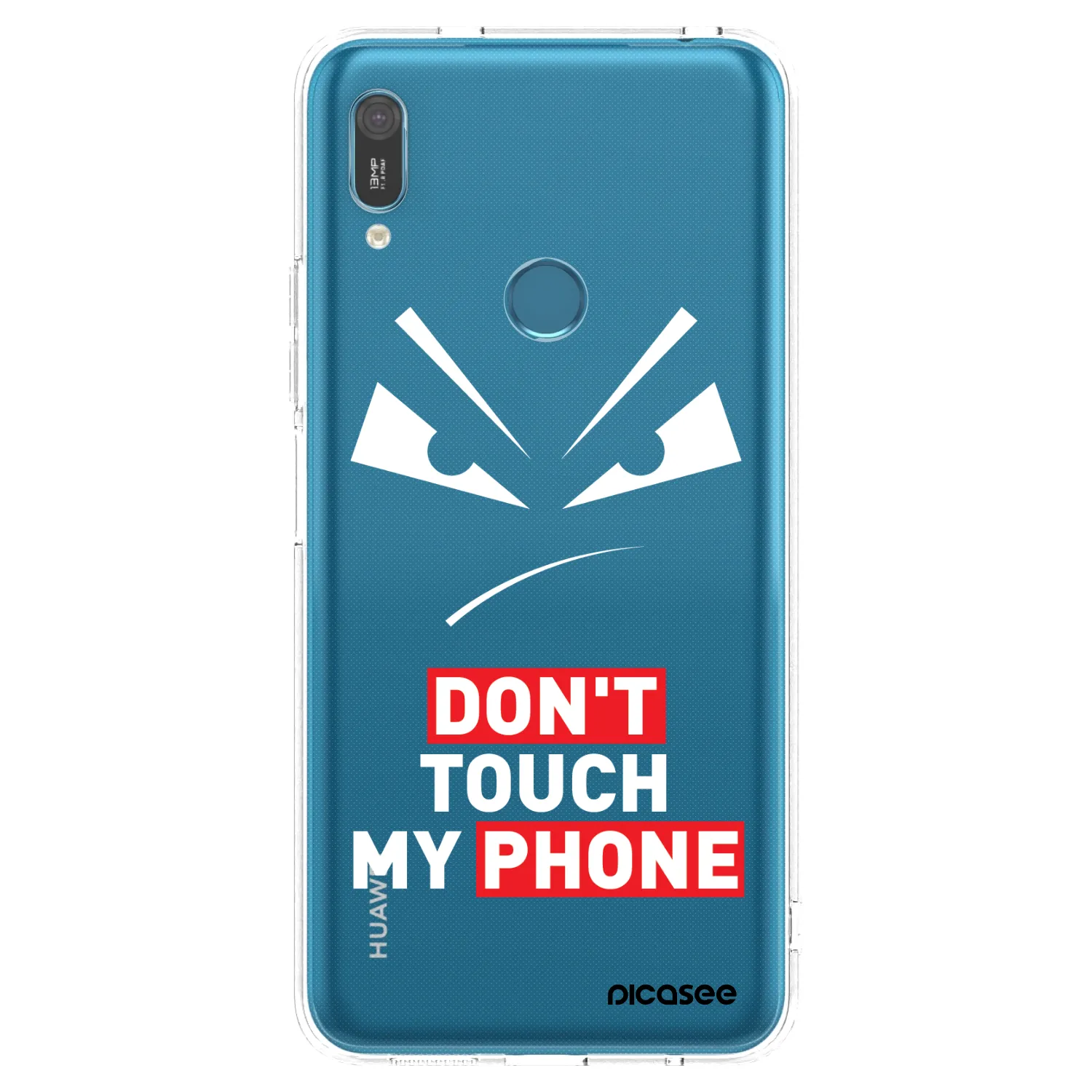 Picasee silikonska prozirna maskica za Huawei Y6 2019 - Evil Eye - Transparent