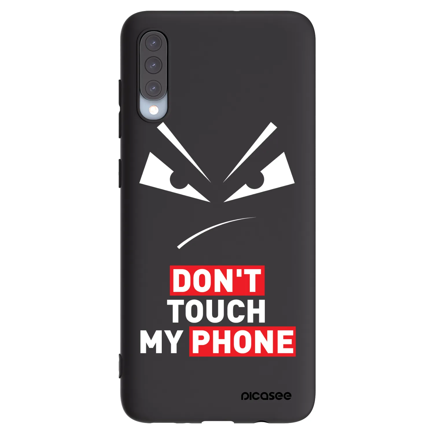 Picasee crna silikonska maskica za Samsung Galaxy A70 A705F - Evil Eye - Transparent