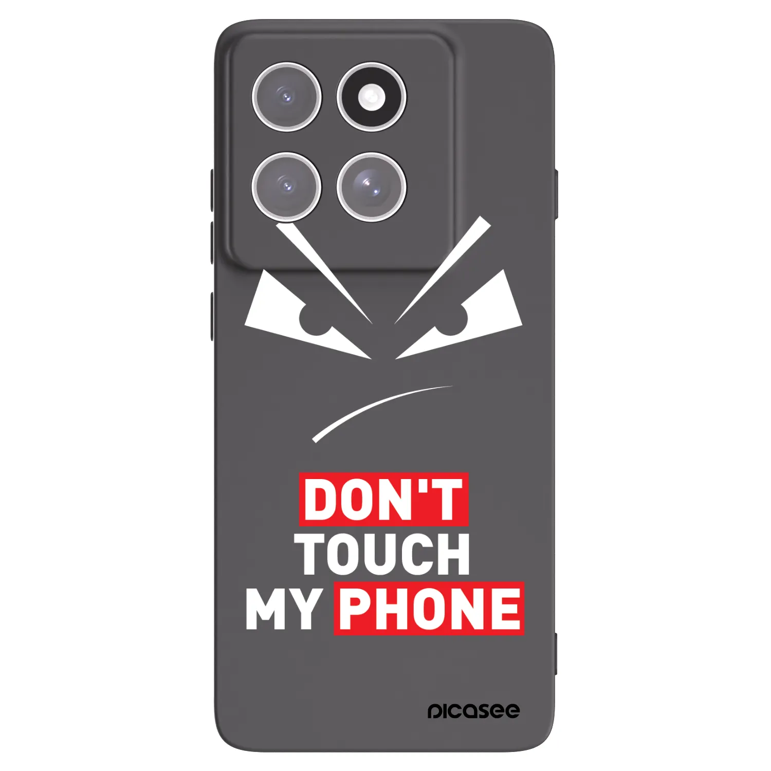 Picasee crna silikonska maskica za Motorola Edge 60 Pro - Evil Eye - Transparent
