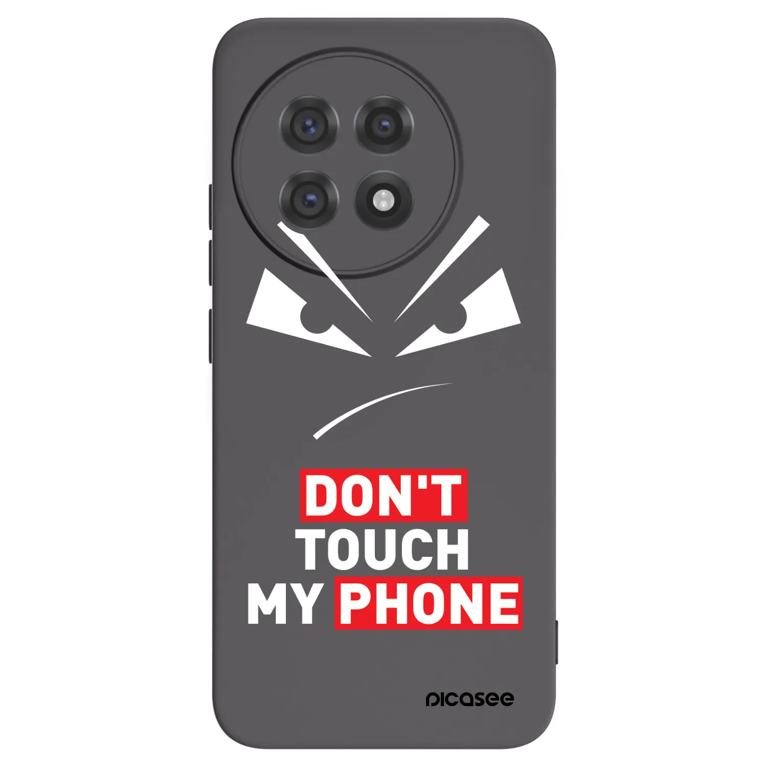 Picasee crna silikonska maskica za OnePlus 13R 5G - Evil Eye - Transparent