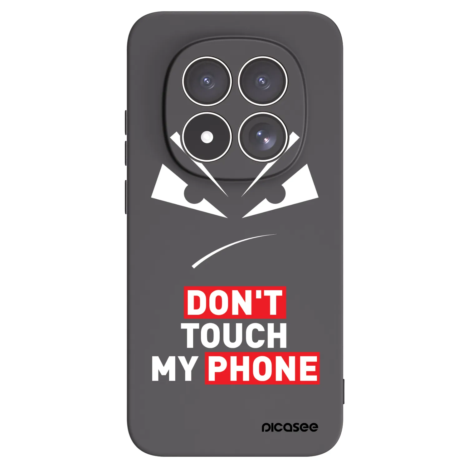 Picasee crna silikonska maskica za Xiaomi Redmi Note 15 Pro 4G - Evil Eye - Transparent