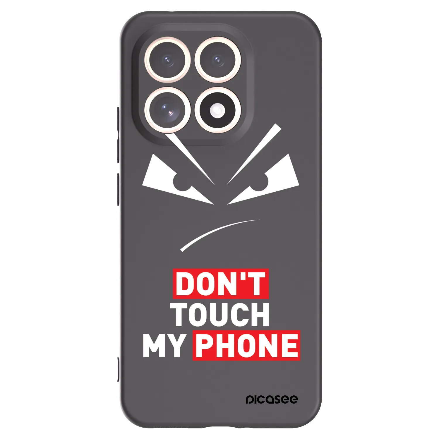 Picasee crna silikonska maskica za Xiaomi 15T - Evil Eye - Transparent