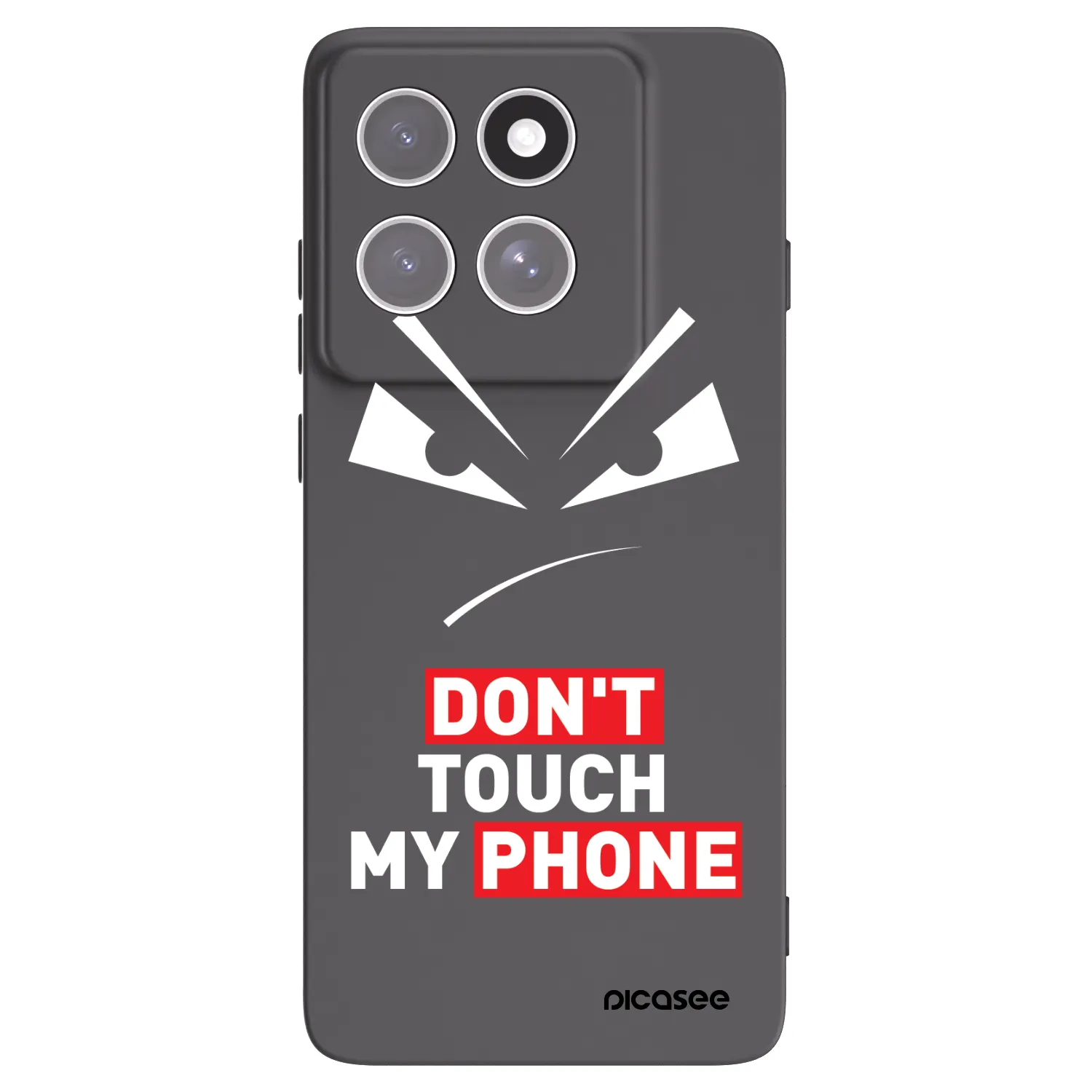 Picasee crna silikonska maskica za Motorola Edge 60 Fusion - Evil Eye - Transparent
