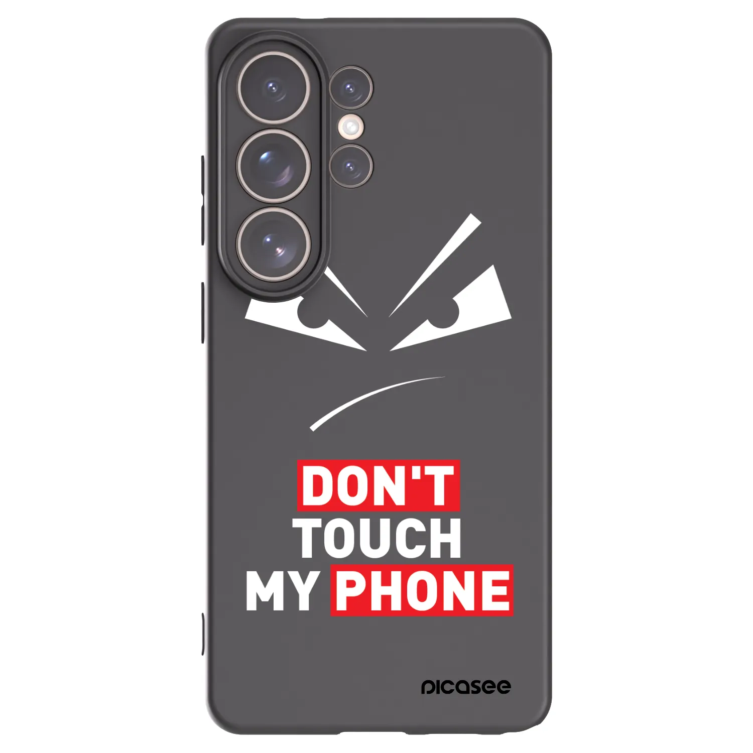 Picasee crna silikonska maskica za Samsung Galaxy S26 Ultra - Evil Eye - Transparent