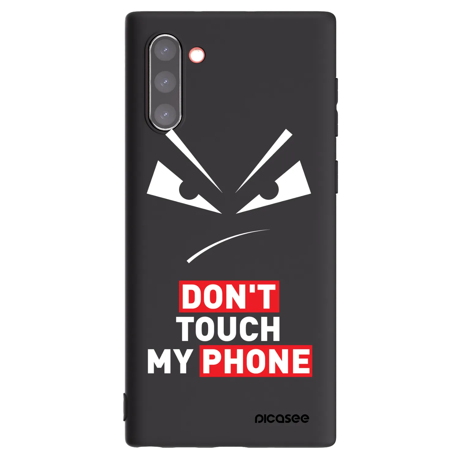 Picasee crna silikonska maskica za Samsung Galaxy Note 10 N970F - Evil Eye - Transparent