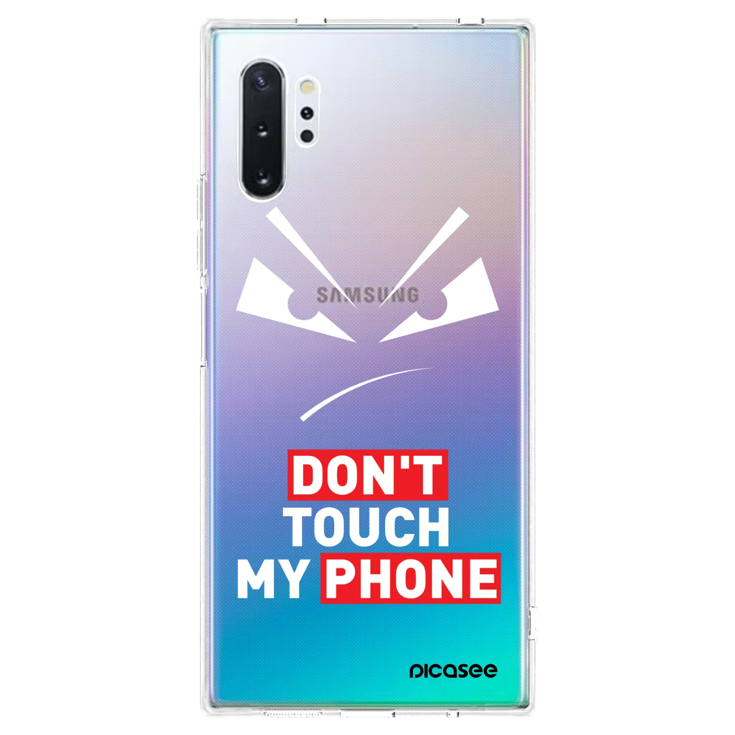 Picasee silikonska prozirna maskica za Samsung Galaxy Note 10+ N975F - Evil Eye - Transparent