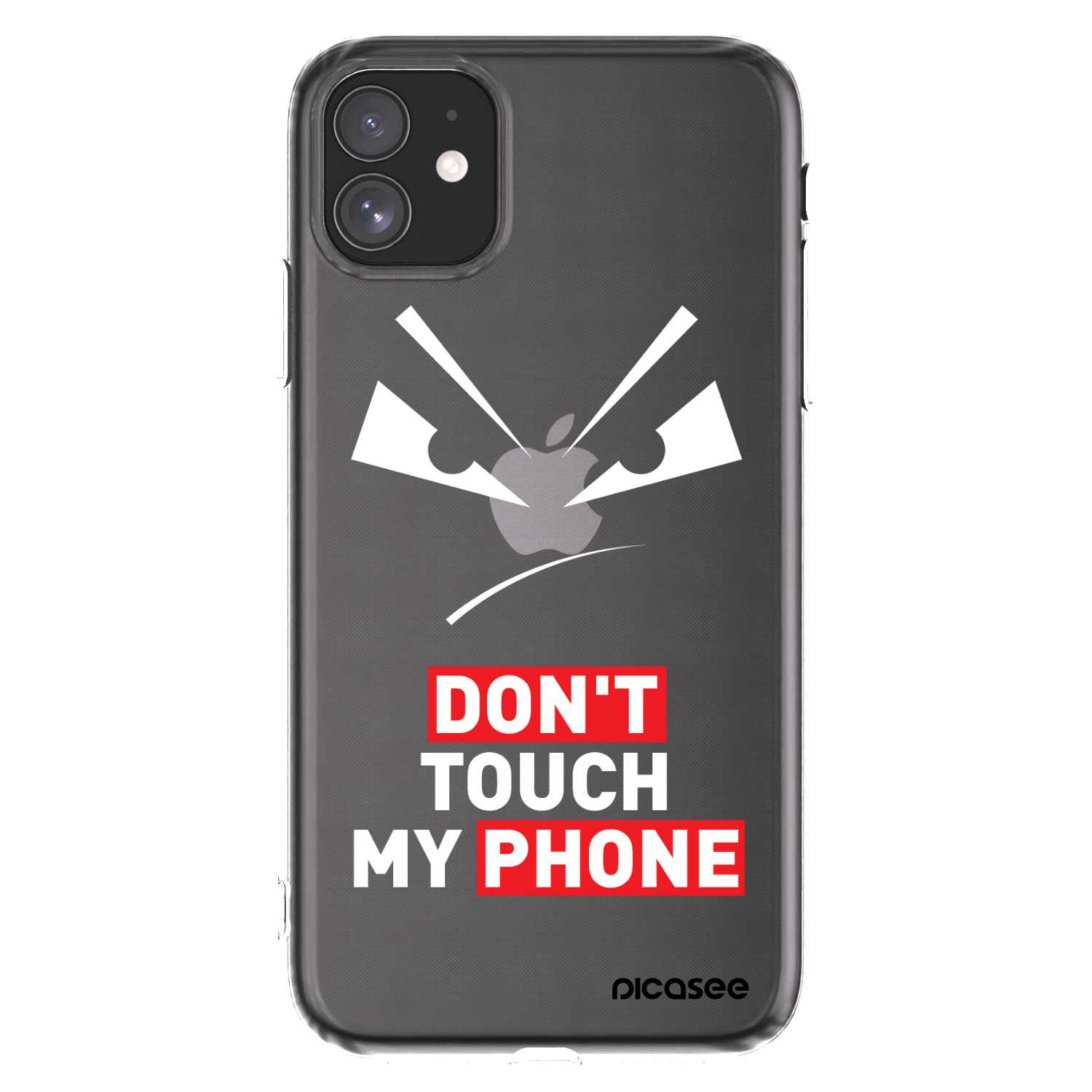 Picasee silikonska prozirna maskica za Apple iPhone 11 - Evil Eye - Transparent