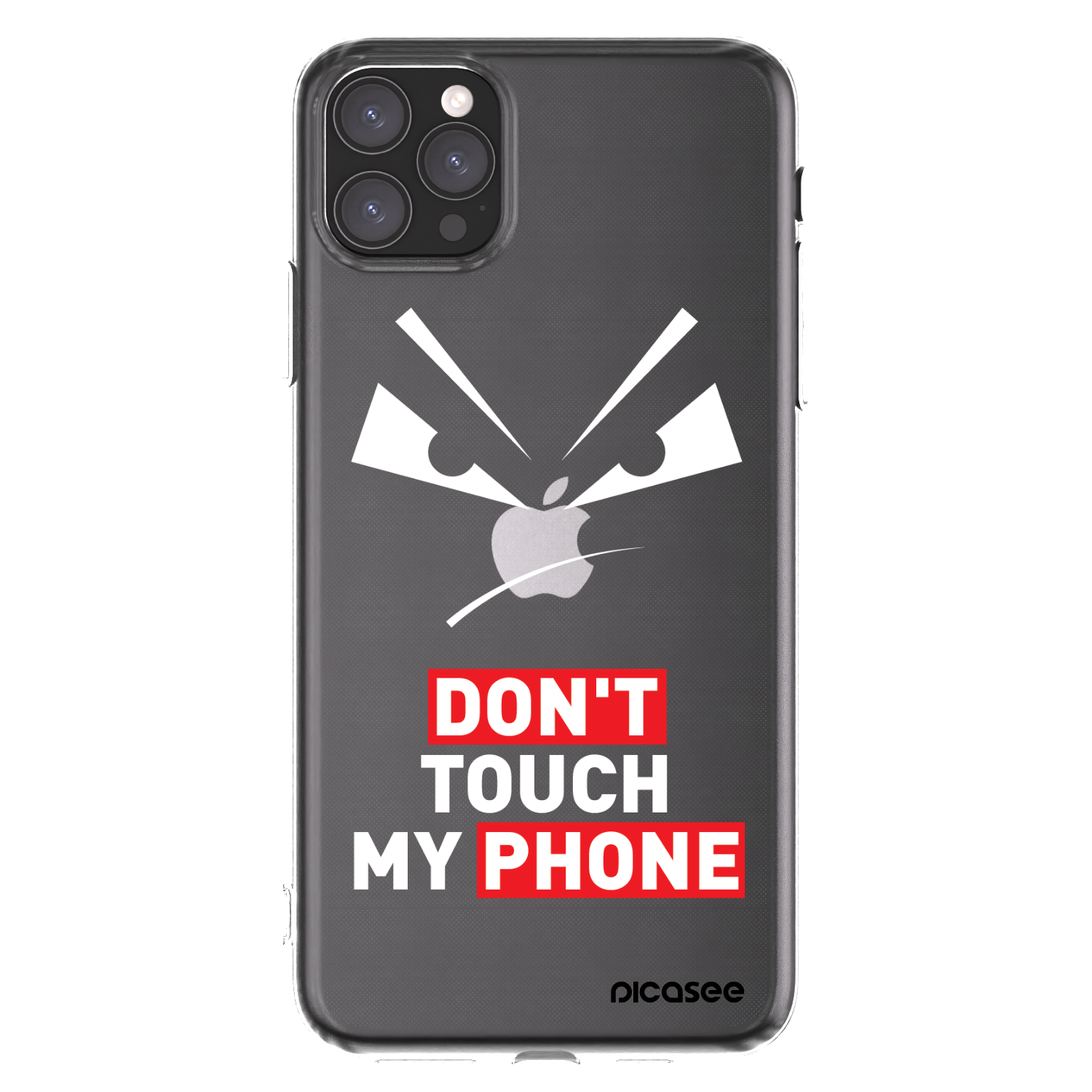 Picasee silikonska prozirna maskica za Apple iPhone 11 Pro Max - Evil Eye - Transparent