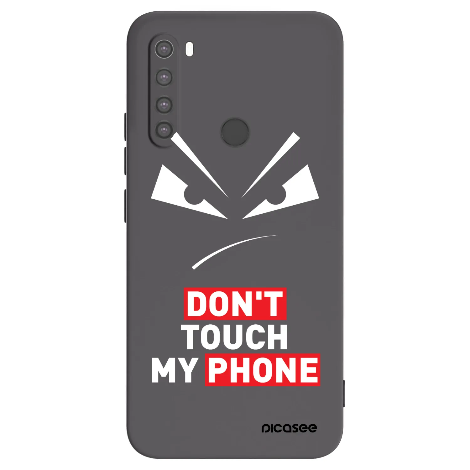 Picasee crna silikonska maskica za Xiaomi Redmi Note 8 - Evil Eye - Transparent