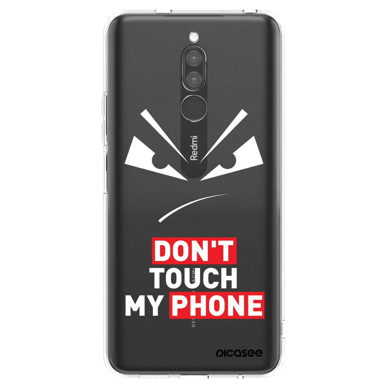 Picasee silikonska prozirna maskica za Xiaomi Redmi 8 - Evil Eye - Transparent