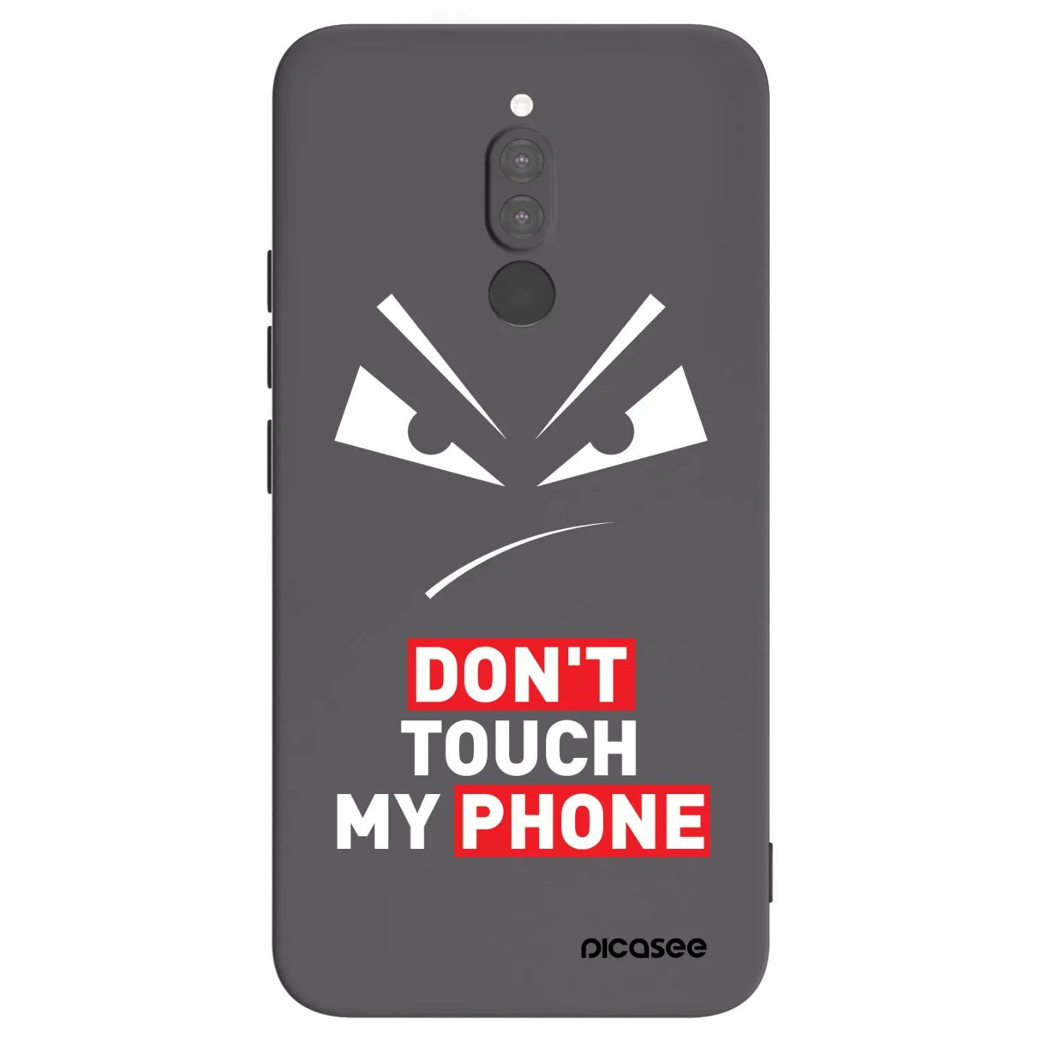 Picasee crna silikonska maskica za Xiaomi Redmi 8 - Evil Eye - Transparent