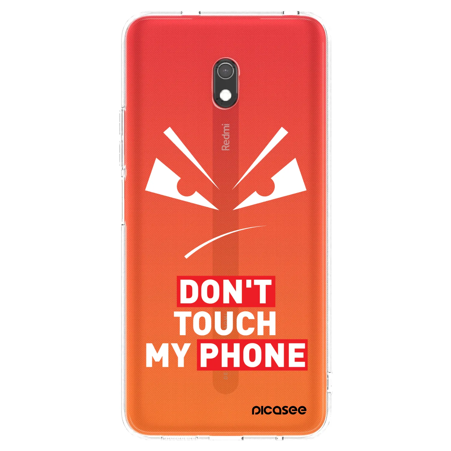 Picasee silikonska prozirna maskica za Xiaomi Redmi 8A - Evil Eye - Transparent