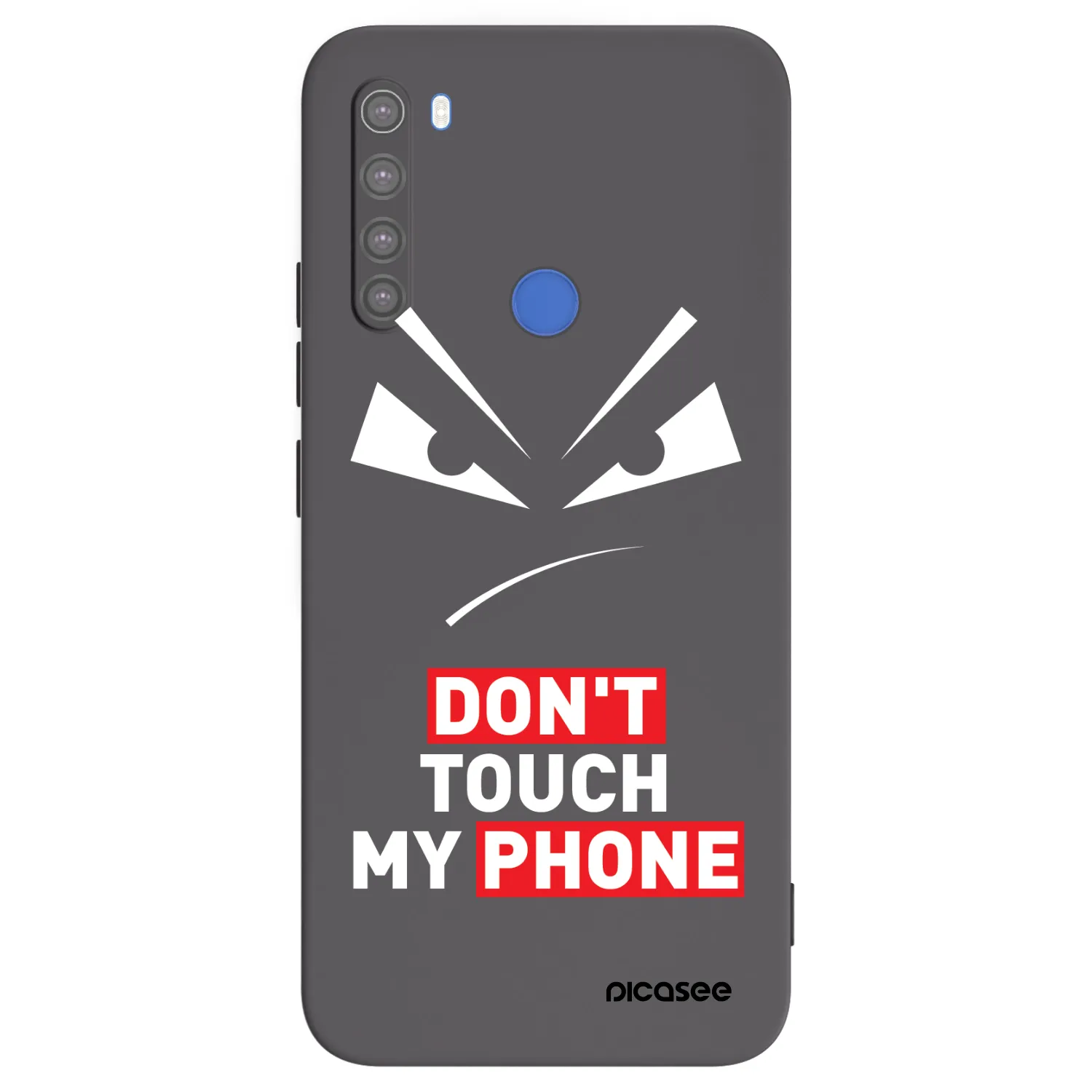 Picasee crna silikonska maskica za Xiaomi Redmi Note 8T - Evil Eye - Transparent