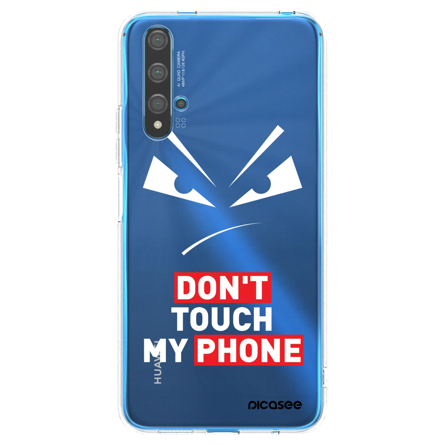 Picasee silikonska prozirna maskica za Huawei Nova 5T - Evil Eye - Transparent