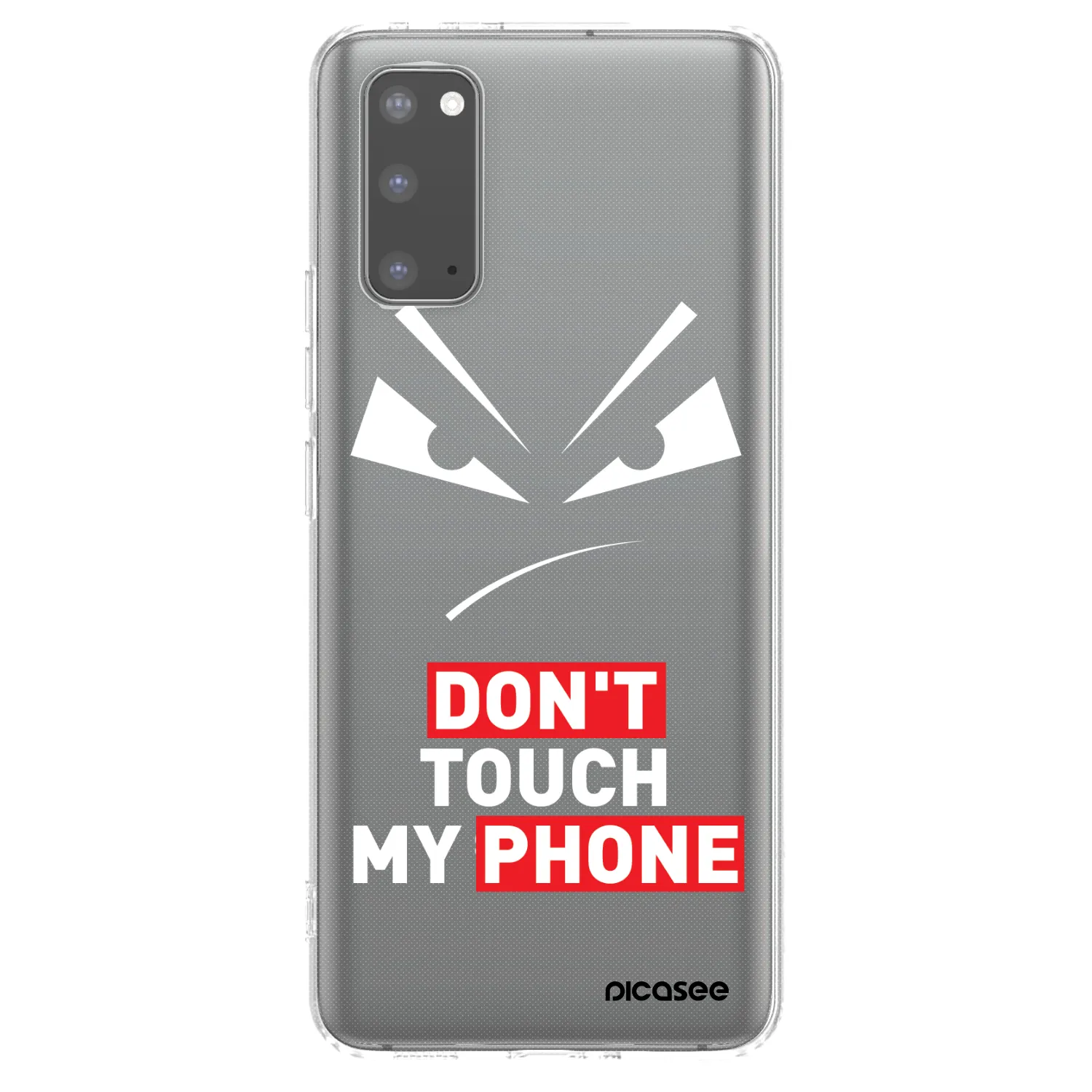 Picasee silikonska prozirna maskica za Samsung Galaxy S20 G980F - Evil Eye - Transparent