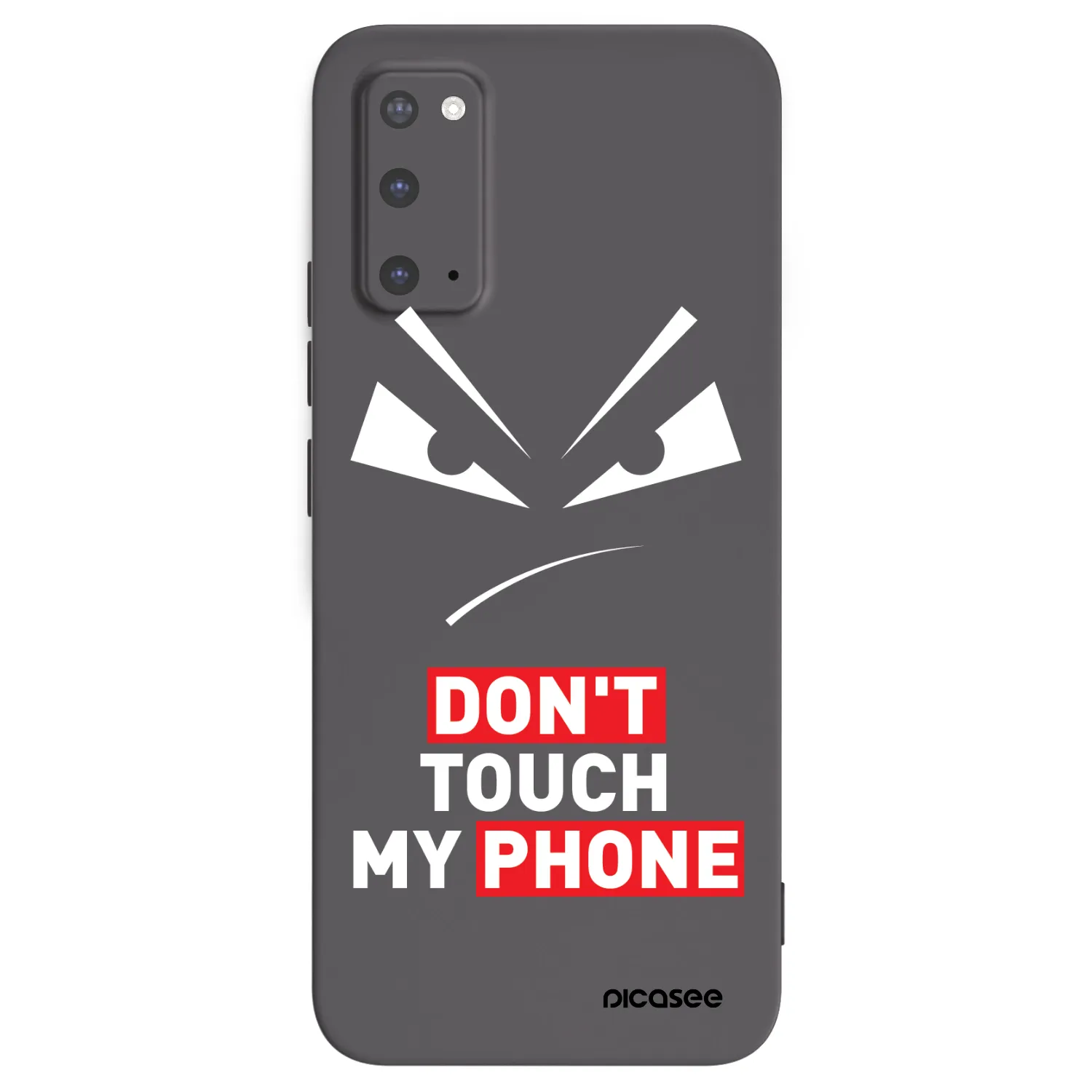 Picasee crna silikonska maskica za Samsung Galaxy S20 G980F - Evil Eye - Transparent