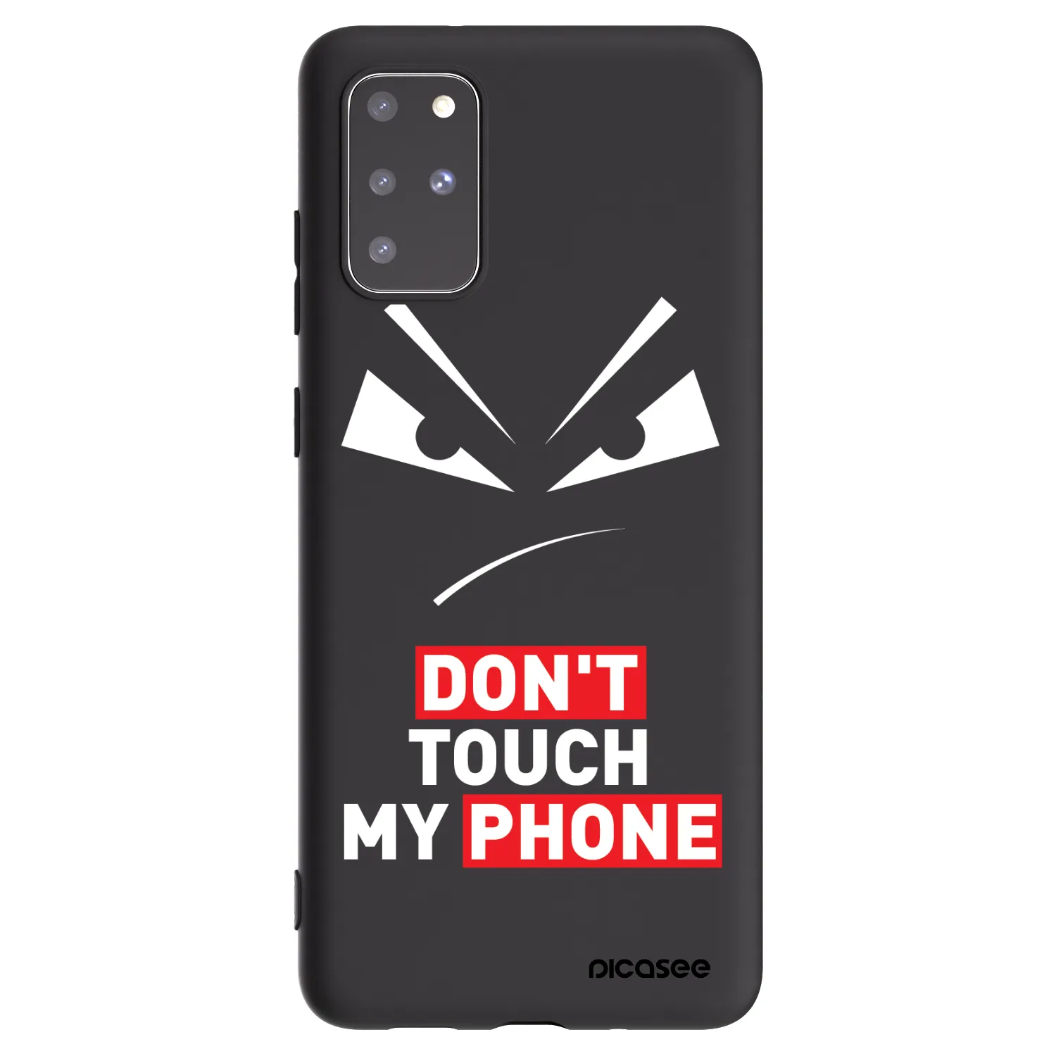 Picasee crna silikonska maskica za Samsung Galaxy S20+ G985F - Evil Eye - Transparent