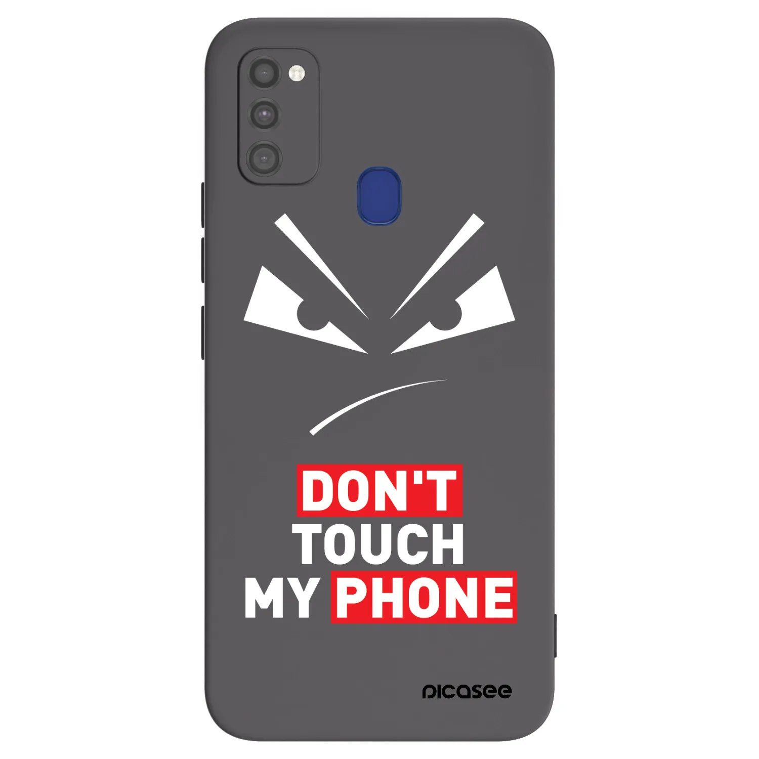 Picasee crna silikonska maskica za Samsung Galaxy M21 M215F - Evil Eye - Transparent