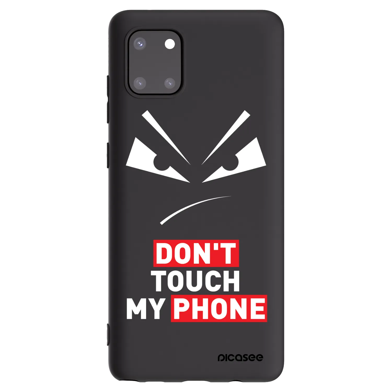 Picasee crna silikonska maskica za Samsung Galaxy Note 10 Lite N770F - Evil Eye - Transparent