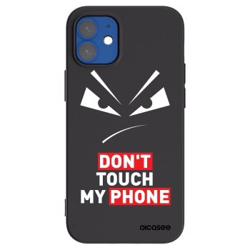 Picasee crna silikonska maskica za Apple iPhone 12 mini - Evil Eye - Transparent