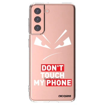 Picasee silikonska prozirna maskica za Samsung Galaxy S21 5G G991B - Evil Eye - Transparent