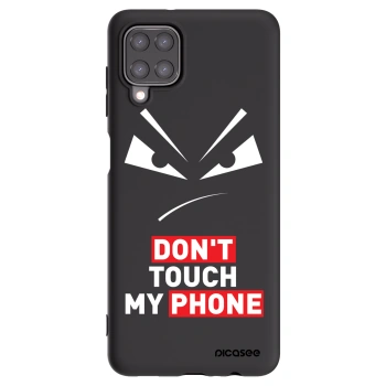 Picasee crna silikonska maskica za Samsung Galaxy A12 A125F - Evil Eye - Transparent