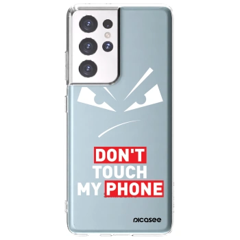 Picasee silikonska prozirna maskica za Samsung Galaxy S21 Ultra 5G G998B - Evil Eye - Transparent