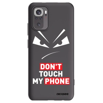 Picasee crna silikonska maskica za Xiaomi Redmi Note 10 - Evil Eye - Transparent