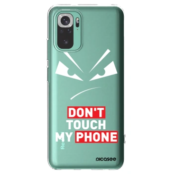 Picasee silikonska prozirna maskica za Xiaomi Redmi Note 10 Pro - Evil Eye - Transparent