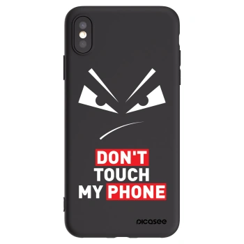 Picasee crna silikonska maskica za Apple iPhone XS Max - Evil Eye - Transparent