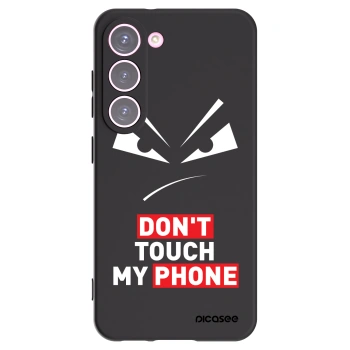 Picasee crna silikonska maskica za Samsung Galaxy S23 5G - Evil Eye - Transparent