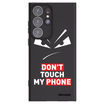 Picasee crna silikonska maskica za Samsung Galaxy S23 Ultra 5G - Evil Eye - Transparent