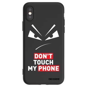 Picasee crna silikonska maskica za Apple iPhone X/XS - Evil Eye - Transparent