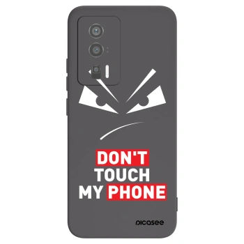 Picasee crna silikonska maskica za Xiaomi Poco F5 Pro 5G - Evil Eye - Transparent