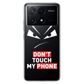 Picasee silikonska prozirna maskica za Xiaomi Poco X6 Pro - Evil Eye - Transparent