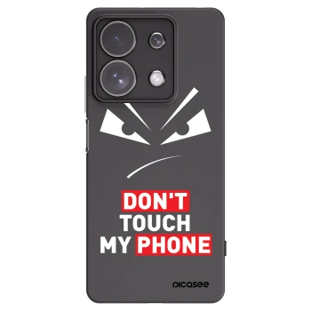 Picasee crna silikonska maskica za Xiaomi Redmi Note 13 Pro 4G - Evil Eye - Transparent