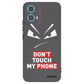 Picasee crna silikonska maskica za Motorola Moto G34 5G - Evil Eye - Transparent
