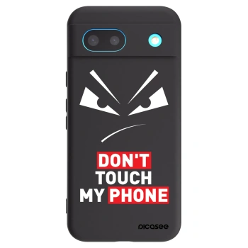 Picasee crna silikonska maskica za Google Pixel 8a - Evil Eye - Transparent