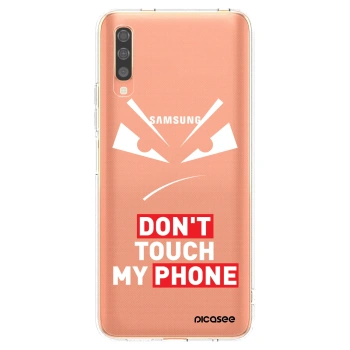 Picasee silikonska prozirna maskica za Samsung Galaxy A70 A705F - Evil Eye - Transparent